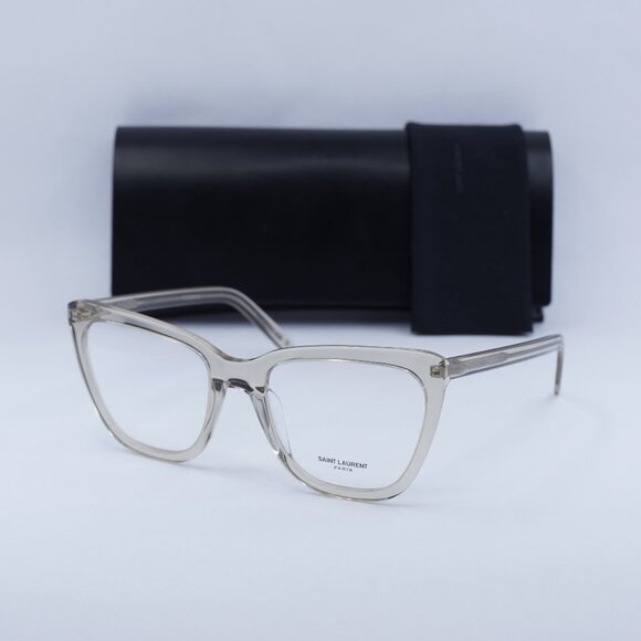 🕶️ New Saint Laurent SL548SLIMOPT 004 Eyeglasses - Beige Frame